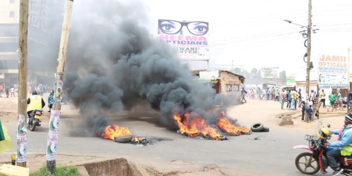 Embu Residents Block Roads Protesting Billy Mwangi’s Abduction