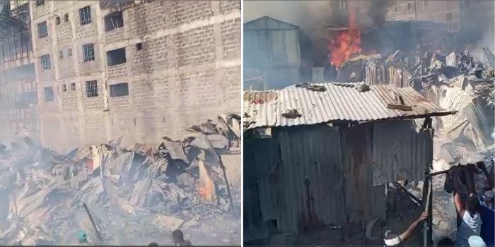 Fire Breaks Out at Mukuru Kwa Njenga Slum