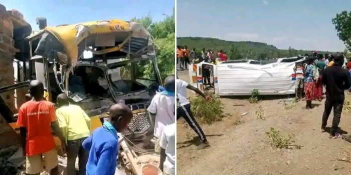 Nyaugenya Bus Collides With 14-Seater Matatu in Siaya