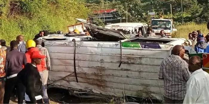 Several Feared Dead After 2 Matatus Collide in Murang'a