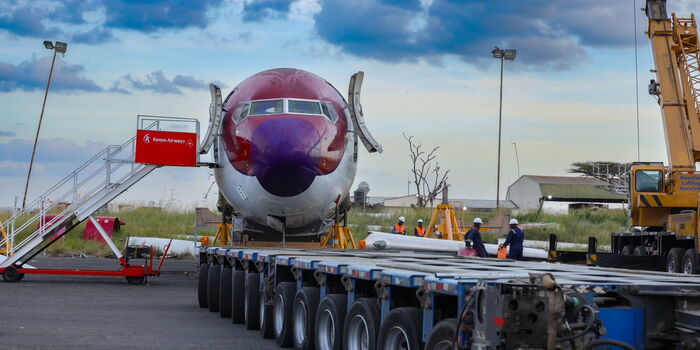 Motorists Cautioned of Passenger Plane on Thika Road