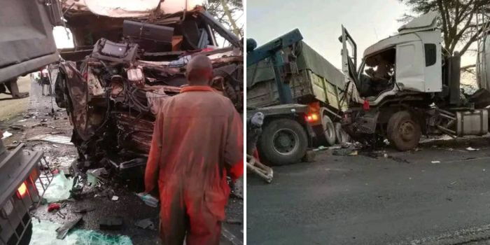 Traffic Disruption Along Nakuru-Nairobi Highway After Accident Involving Trailer & Truck