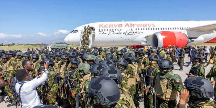 Ruto Celebrates After Kenya Police Officers in Haiti Hands Over Third Base